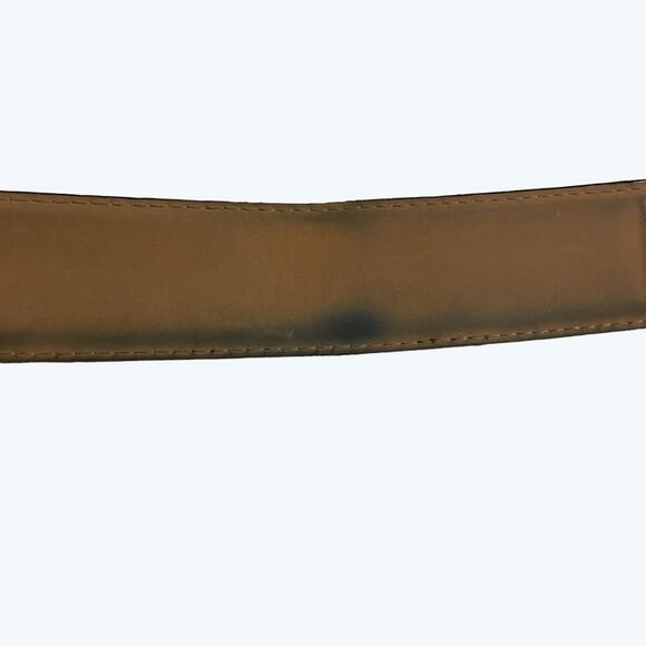 Runway Inspired · Size Small · Faux Leather Belt · Embroidered Floral Buckle - Picture 11 of 11